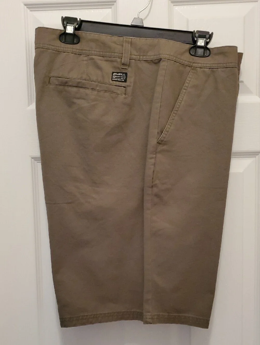 NEW O'Neill Men's Khaki Flat Front Chino Shorts 🌻size 44